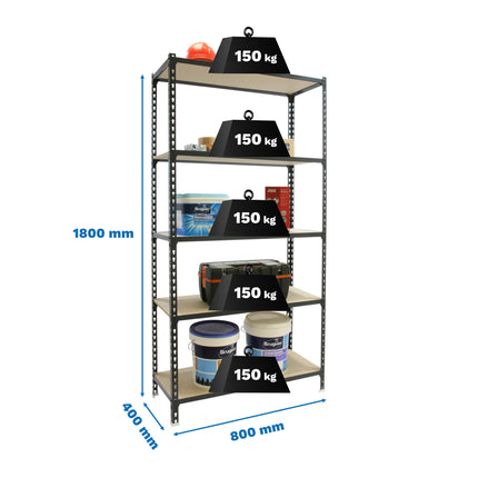 Estantería con baldas de madera Simonrack Maderclick MINI