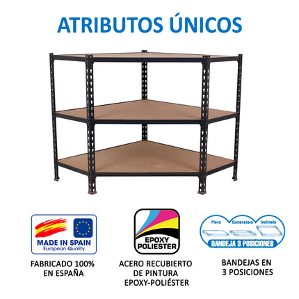 Estantería con baldas de madera Simonrack Maderclick