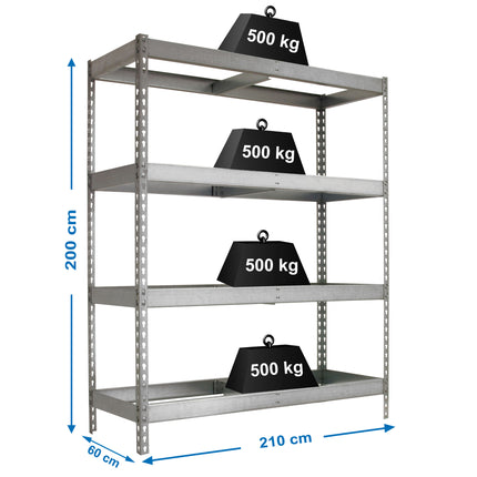 Estantería industrial Simonrack Simonforte 2100 x 600 mm