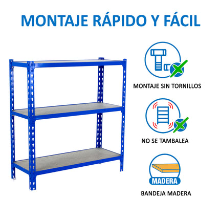 Estantería con baldas de madera Simonrack Maderclick Megaplus