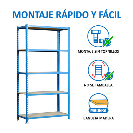 Estantería con baldas de madera Simonrack Maderclick MINI