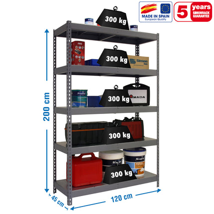 Estantería industrial Simonrack Bricoforte 1204-5 Metal