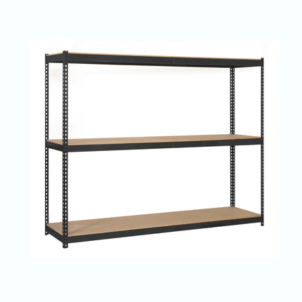 Estantería industrial Simonrack Simonforte 2100 x 450 mm Antracita + Madera 2000 x 2100 x 450 mm 3 estantes