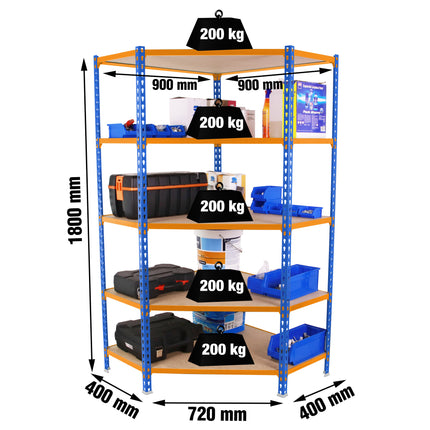 Estantería con baldas de madera Simonrack Maderclick