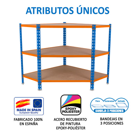 Estantería con baldas de madera Simonrack Maderclick