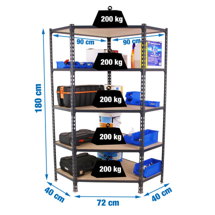 Estantería con baldas de madera Simonrack Maderclick