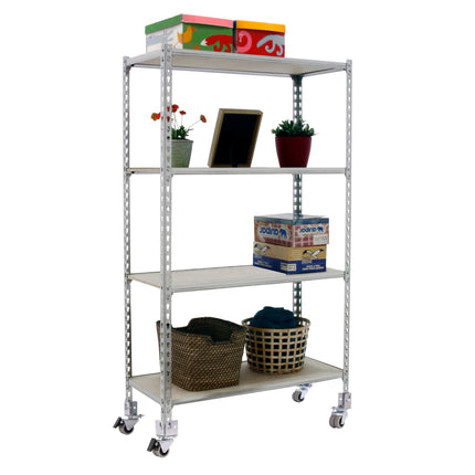 Estantería con baldas de madera Simonrack Maderclick Mobile 4/300