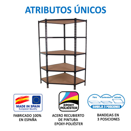 Estantería con baldas de madera Simonrack Maderclick