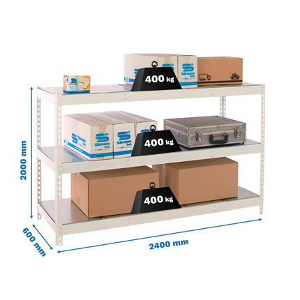 Estantería industrial Simonrack Simonforte 2400 x 600 mm