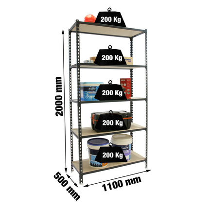 Estantería con baldas de madera Simonrack Maderclick Superplus
