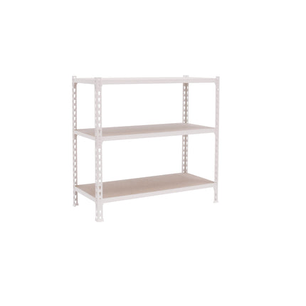 Estantería con baldas de madera Simonrack Maderclick Superplus Blanco + Madera 900 x 1100 x 500 mm · 3 estantes