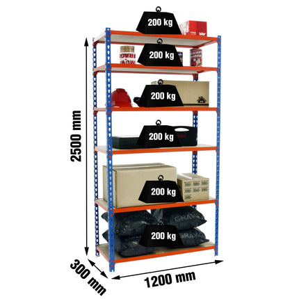 Estantería con baldas de madera Simonrack Maderclick Megaplus