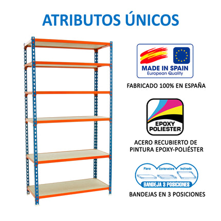 Estantería con baldas de madera Simonrack Maderclick Megaplus