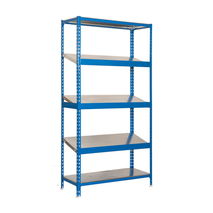 Producto Simonrack Simonexpo Azul + Galvanizado 2000 x 1000 x 400 mm · 5 estantes
