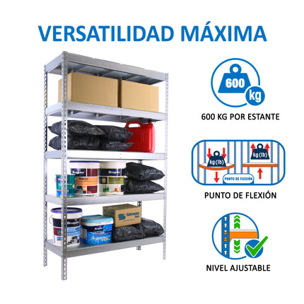 Estantería industrial Simonrack Simonforte 2100 x 600 mm