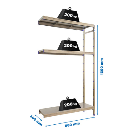 Estantería inoxidable Simonrack Simoninox Aditional 3SS