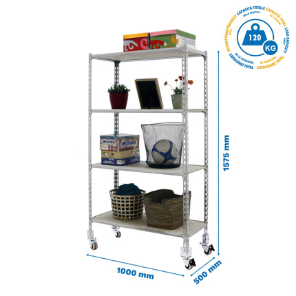 Estantería con baldas de madera Simonrack Maderclick Mobile PLUS