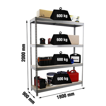 Estantería industrial Simonrack Simonforte 1800 x 900 mm