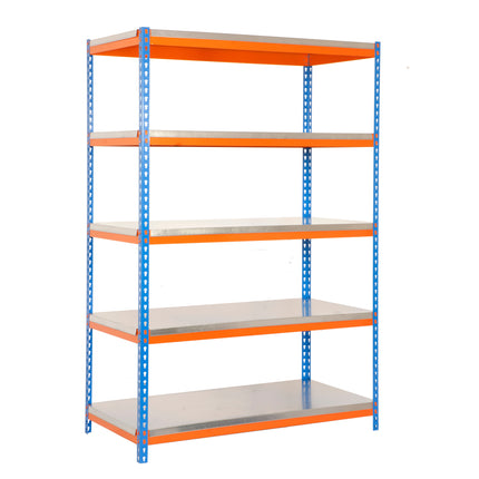 Estantería industrial Simonrack Bricoforte 1204-5 Metal Azul + Naranja + Galvanizado