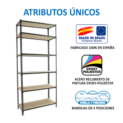 Estantería con baldas de madera Simonrack Maderclick MINI