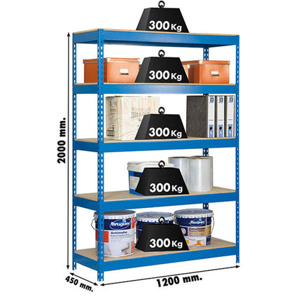 Estantería industrial Simonrack Bricoforte 1204-5 Chipboard