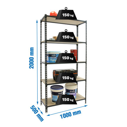 Estantería con baldas de madera Simonrack Maderclick PLUS