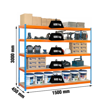 Estante adicional para estantería Simonrack Simonforte fondo 450-600 mm