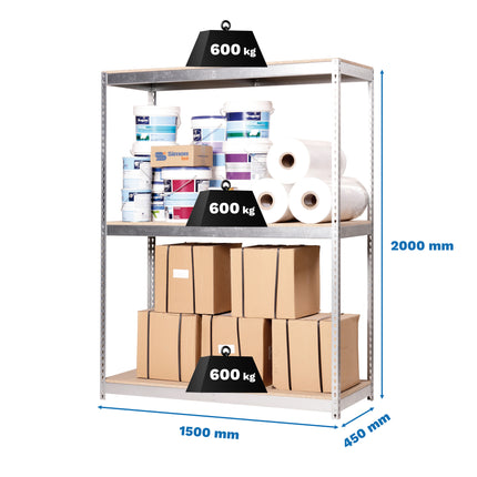 Estante adicional para estantería Simonrack Simonforte fondo 450-600 mm