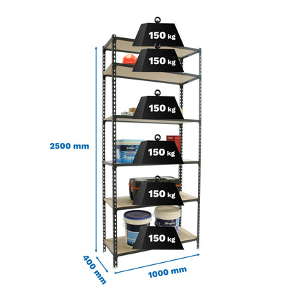 Estantería con baldas de madera Simonrack Maderclick PLUS