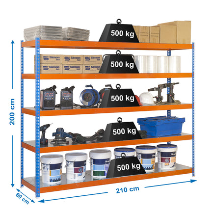Estantería industrial Simonrack Simonforte 2100 x 600 mm