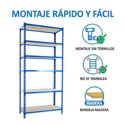 Estantería con baldas de madera Simonrack Maderclick MINI