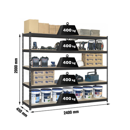 Estantería industrial Simonrack Simonforte 2400 x 450 mm