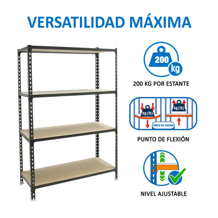 Estantería con baldas de madera Simonrack Maderclick Superplus