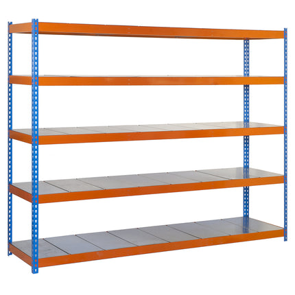 Estantería industrial Simonrack Simonforte 2100 x 900 mm Azul + Naranja + Galvanizado 2000 x 2100 x 900 mm 