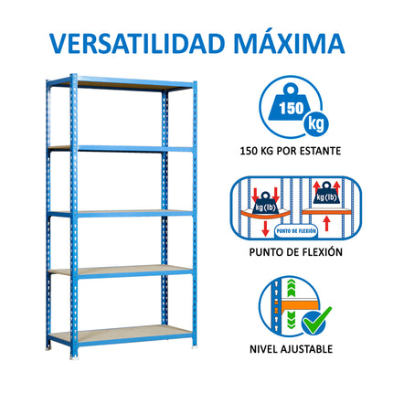 Estantería con baldas de madera Simonrack Maderclick PLUS