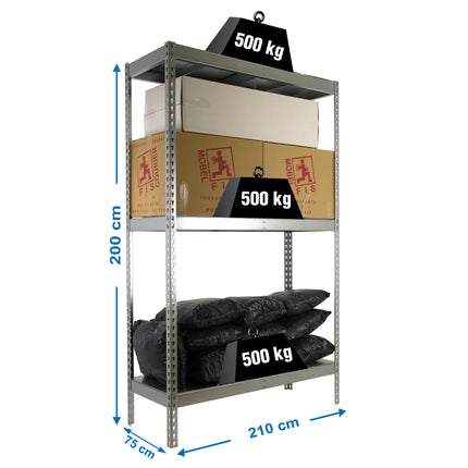 Estantería industrial Simonrack Simonforte 2100 x 750 mm