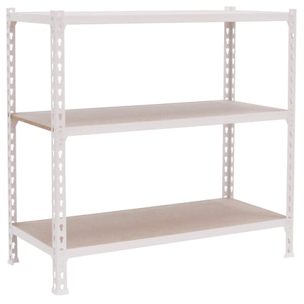 Estantería con baldas de madera Simonrack Maderclick PLUS Blanco + Madera 900 x 1000 x 500 mm · 3 estantes