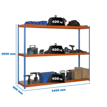 Estantería industrial Simonrack Simonforte 2400 x 900 mm