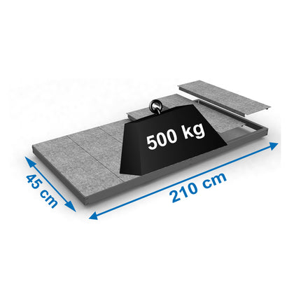 Estantería industrial Simonrack Simonforte fondo 450 mm, ancho 2100 mm