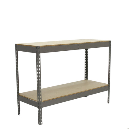 Estantería industrial Simonrack Simonforte 1500 x 750 mm Gris + Madera 900 x 1500 x 750 mm 