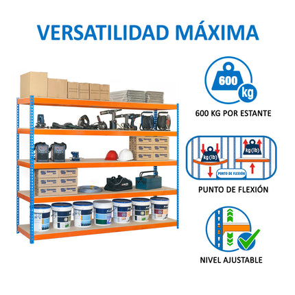 Estantería industrial Simonrack Simonforte 2100 x 600 mm