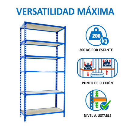 Estantería con baldas de madera Simonrack Maderclick Megaplus