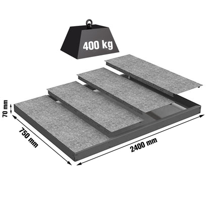 Estantería industrial Simonrack Simonforte 2400 x 750 mm