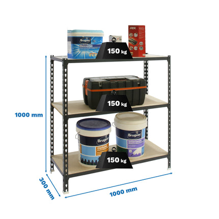 Estantería con baldas de madera Simonrack Maderclick PLUS