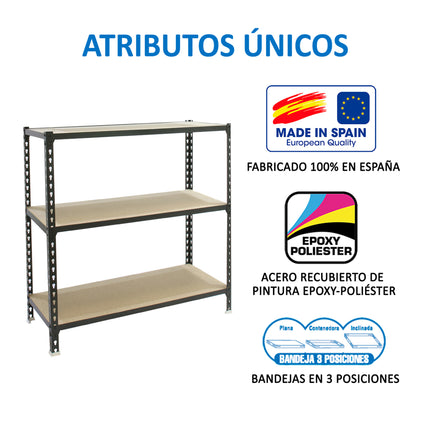 Estantería con baldas de madera Simonrack Maderclick Megaplus