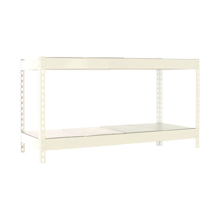 Estantería industrial Simonrack Simonforte fondo 600 mm, anchos 1200 y 1800 mm Blanco + Galvanizado 900 x 1200 x 600 mm 2 estantes