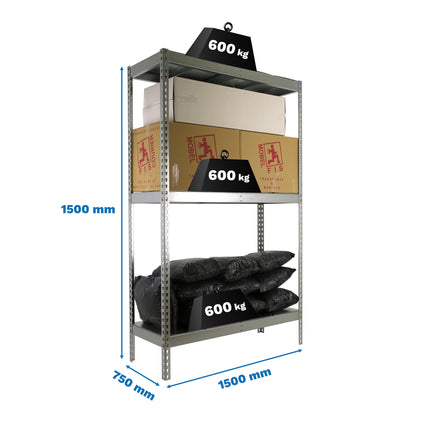 Estantería industrial Simonrack Simonforte 1500 x 750 mm