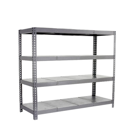 Estantería industrial Simonrack Simonforte fondo 900 mm, anchos 1500, 1800 y 2400 mm Gris + Galvanizado 2000 x 2400 x 900 mm 4 estantes