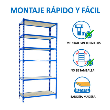 Estantería con baldas de madera Simonrack Maderclick Superplus