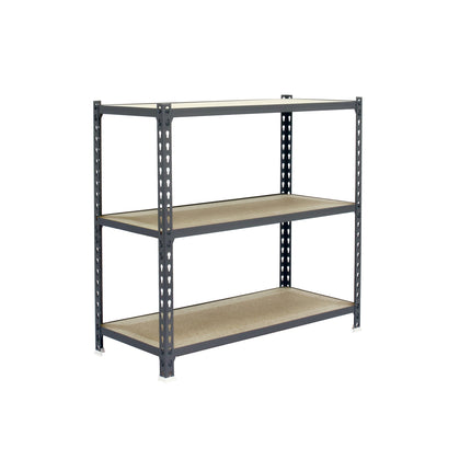 Estantería con baldas de madera Simonrack Maderclick Superplus Gris + Madera 900 x 1100 x 500 mm · 3 estantes
